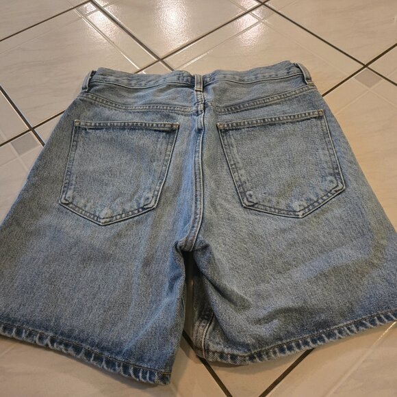 Agolde Criss Cross Jean Shorts 25 - Picture 3 of 4